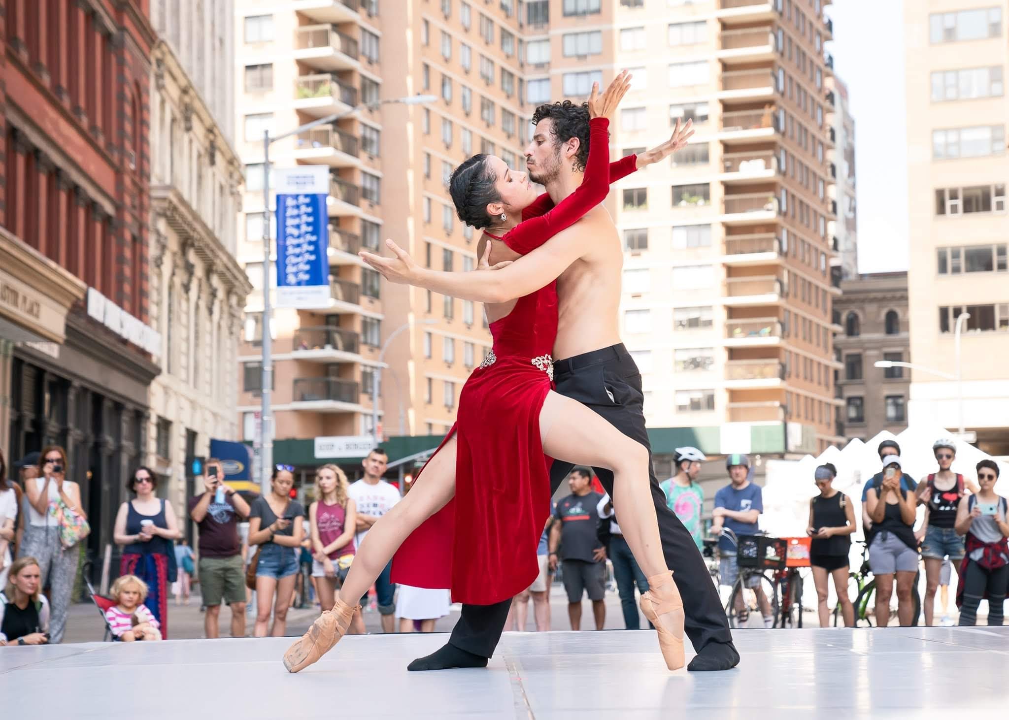 Alonso Guzman Danza and Elisa Toro Franky dancing Sophisticated Lady by Lucía Jackson for Summer Streets Dance Festival